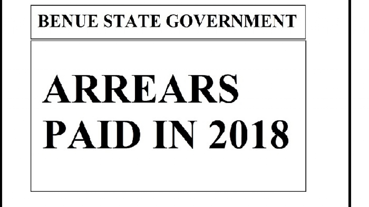 ARREARS PAID IN 2018